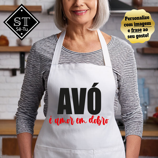 Avental Avó Em dobro